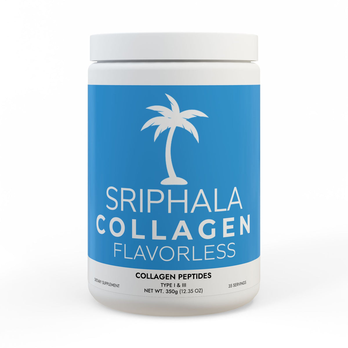 SRIPHALA Premium Collagen Peptides Type I &amp; III Supplement (350g, 12.3oz)