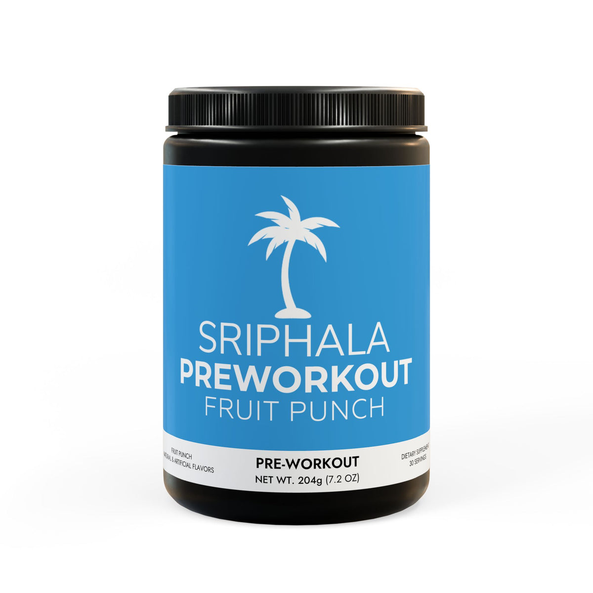 Sriphala Pre-Workout Supplement, Delicious Fruit Punch Flavor (204g, 7.1oz)